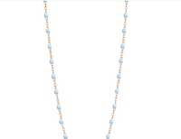 gigiCLOZEAU Jewlery - classic gigi necklace Baby Blue |18k gold|
